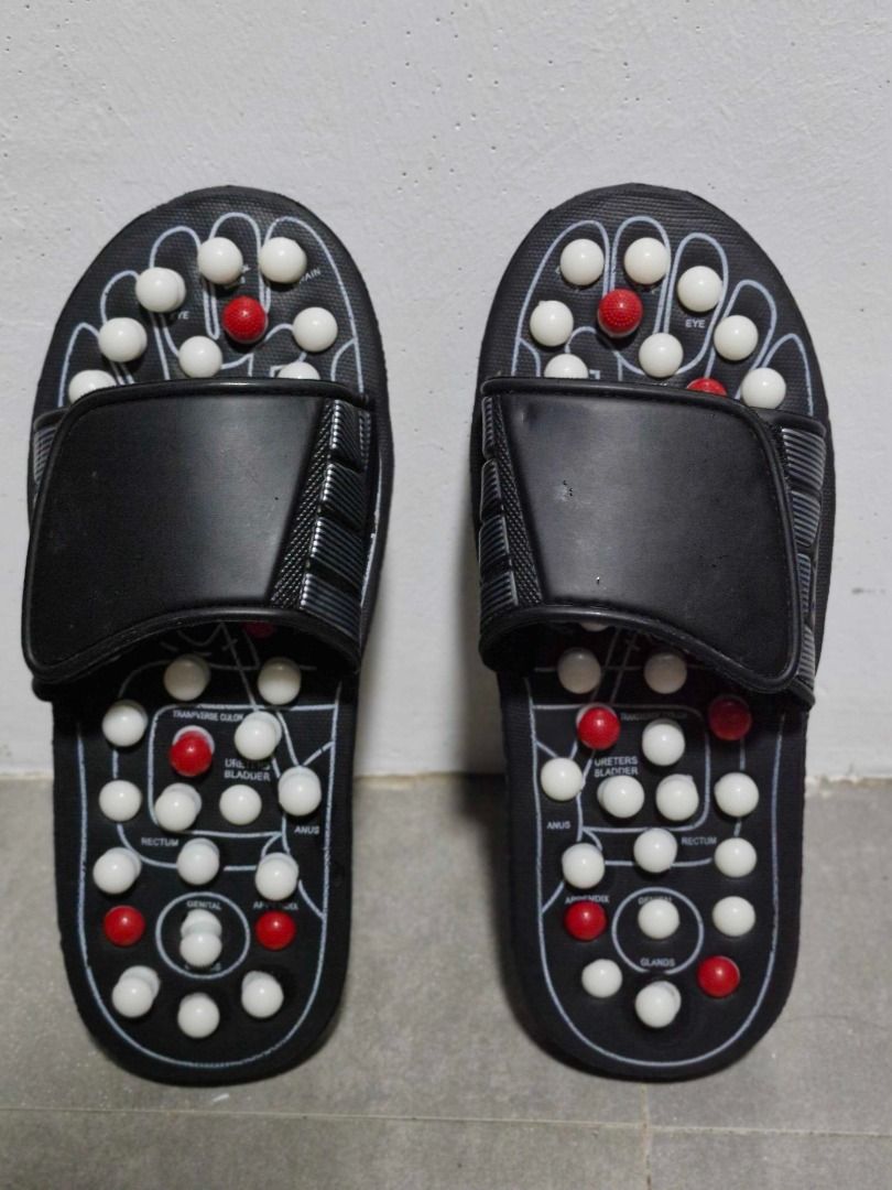 Reflexology Slippers (Category: Massage Devices) located in Davao. Submitted by j_guitarist (Listing ID 1464966101, Image 1). Description: Reflexology Slippers Sizes: EUR 40-41 (US 9-9.5), 42-43 (US 10-10.5) Benefits: - Improve blood circulation and metabolism - Ease aches and pains - Relax your feet and make you sleep better.