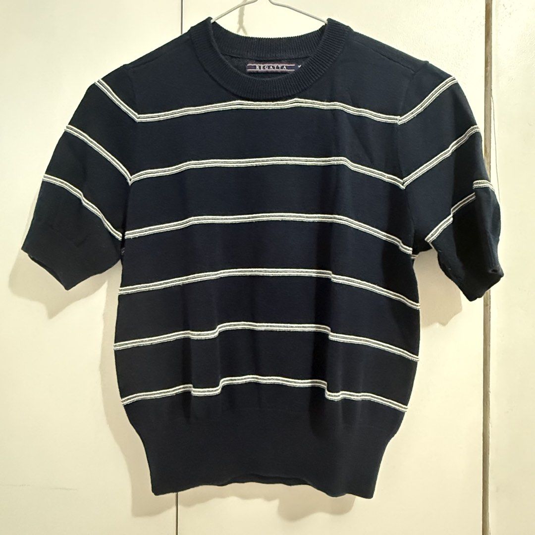Regatta Striped Short Sleeve Top (Category: Blouses) located in Cagayan de Oro. Submitted by bfiona (Listing ID 1464849792, Image 1). Description: Best fit for L frames.