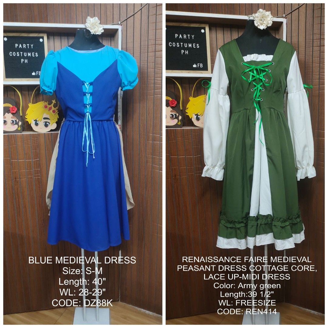 Renaissance, Medieval Cosplay Dress (Category: Traditional & Ethnic wear) located in Candelaria. Submitted by marga_42 (Listing ID 1380643567, Image 2). Description: ‼️FOR RENT ONLY‼️ Fits teen to adult depends on body frame ✅We accept early reservations ❗ Price range from 300-400 ✨✨✨✨✨✨✨✨✨ *Send us your Complete details for confirmation w/ valid ID ( Cover your I.D. no. for your protection) ✅RENTAL FEE plus SECURITY DEPOSIT of 400 (Refundable In
