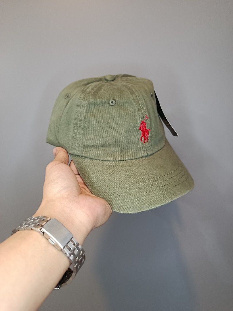 RL Olive Pony Cap (Category: Activewear) located in Marikina City. Submitted by charles_059 (Listing ID 1464948117, Image 2). Description: DM to Purchase 📥 Brand New • With Tags Includes: • Free CV Archive stickers • QR business card • Thank-you card • Premium packaging Can do Lalamove, J&T, or pickup. 📦.