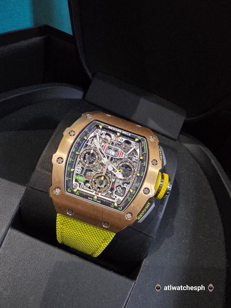 RM 11-03 ROSEGOLD (Category: Luxury Watches) located in Taguig. Submitted by atlwatchesph (Listing ID 1464783110, Image 2). Description: 🏁 RM 11-03 RG/TI 🏁 YEAR 2021 (SERVICED BY RM LAST 2024) 🏁 LIGHTLY WORN IN EXCELLENT CONDITION 🏁 2 ORIGINAL RUBBER STRAP + 1 AFTER MARKET VELCRO STRAP INCLUDED 🏷 16,997,000.00 🇵🇭 ⌚️ Watch posted is available & in stock 🤝 📲 Posted price Slightly negotiable. For serious inquiries- please message me directl