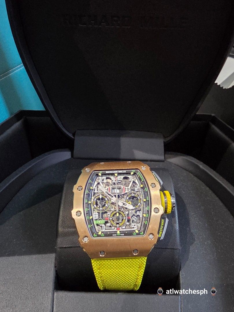 RM 11-03 ROSEGOLD (Category: Luxury Watches) located in Taguig. Submitted by atlwatchesph (Listing ID 1464783110, Image 3). Description: 🏁 RM 11-03 RG/TI 🏁 YEAR 2021 (SERVICED BY RM LAST 2024) 🏁 LIGHTLY WORN IN EXCELLENT CONDITION 🏁 2 ORIGINAL RUBBER STRAP + 1 AFTER MARKET VELCRO STRAP INCLUDED 🏷 16,997,000.00 🇵🇭 ⌚️ Watch posted is available & in stock 🤝 📲 Posted price Slightly negotiable. For serious inquiries- please message me directl