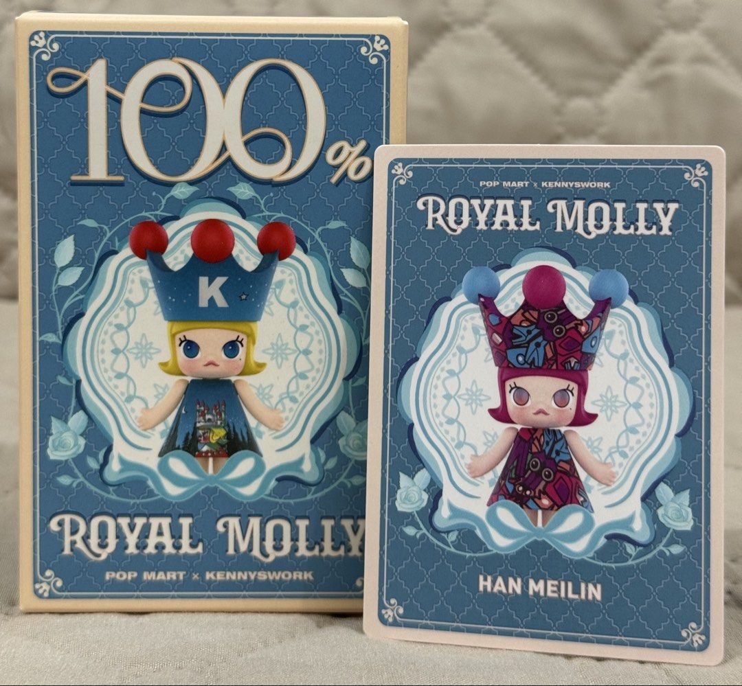Royal Molly 100%- Han Meilin (Category: Designer & Blind Box Toys) located in Antipolo. Submitted by jennies_closet (Listing ID 1464874783, Image 1). Description: Want to Sell Only / Not for Trade: Royal Molly 100% Available: Han Meilin 800 pesos Condition: Authentic Popmart figure, Brand new, Sealed foil, open box below with card Location: Antipolo City Mode of Payment: GCASH or BPI Mode of Delivery: Lalamove/ J&T or meet up at SM Megamall on we