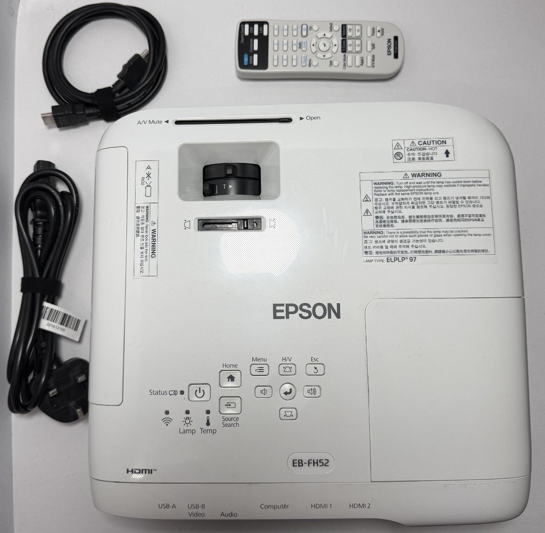 RUSH Epson EB-FH52 4000lm Full HD Projector (Category: Projectors) located in Taguig. Submitted by xtianr (Listing ID 1464962753, Image 1). Description: ₱25,000 (Slightly negotiable – pass sa swap and lowballing, need cash) Loc: Free delivery within Taguig or any MRT Stations or COD/COP sagot mo RFS: Shifting business Epson Projector EB-FH52 ✔ 4000 lumens brightness ✔ Lamp Life: 5,500 hrs (Normal) / 12,000 hrs (ECO) ✔ Current Lamp Usage: 2186 hrs