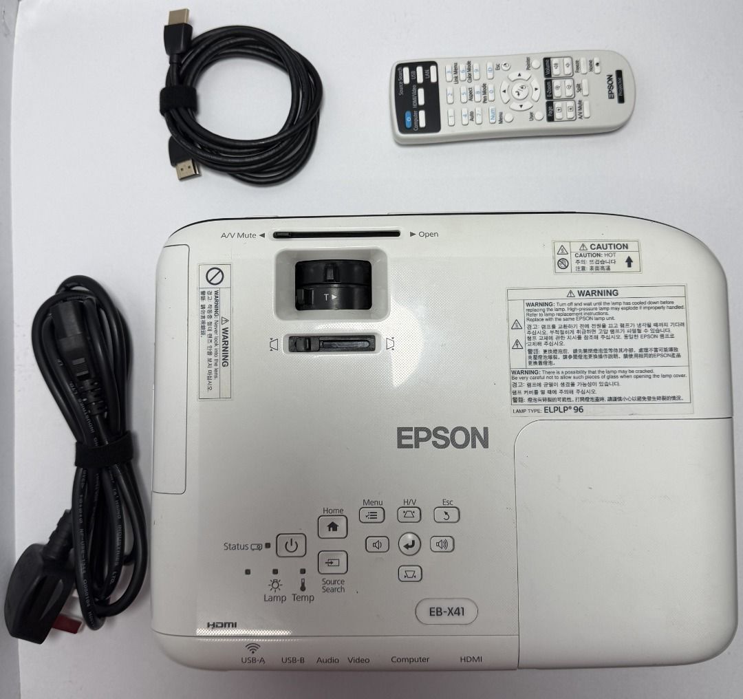 RUSH Epson EB-X41 3600lm XGA Projector (Category: Projectors) located in Taguig. Submitted by xtianr (Listing ID 1464962477, Image 1). Description: ₱18,000 (Slightly negotiable – pass sa swap and lowballing, need cash) Loc: Free delivery within Taguig or any MRT Stations or COD/COP sagot mo RFS: Shifting business Epson Projector EB-X41 ✔ 3600 lumens brightness ✔ Lamp Life: 6,000 hrs (Normal) / 10,000 hrs (ECO) ✔ Current Lamp Usage: 354 hrs (Norma
