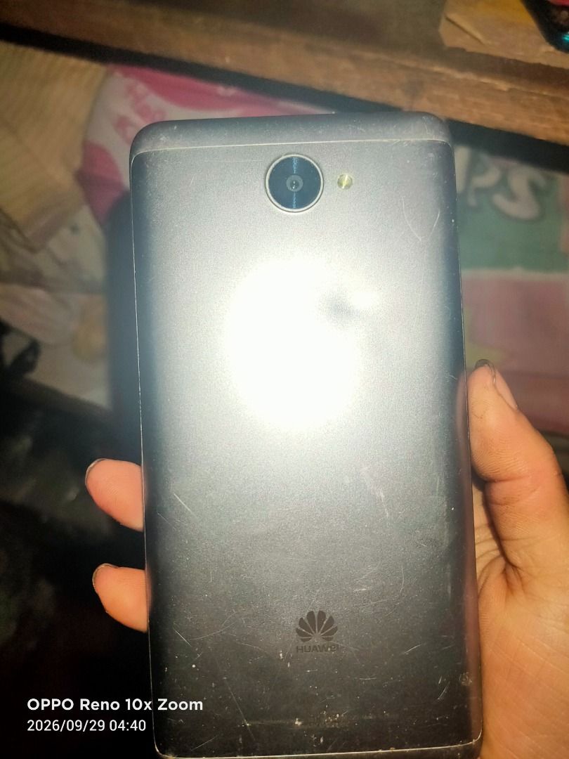 RUSH Huawei Y7 TRT-LX2 - 700 (Category: Huawei) located in Caloocan City. Submitted by uriel_mabangis (Listing ID 1464965302, Image 1). Description: Working perfectly, touchscreen/display/camera/fingerprint/anysim/charging all working. Issues: may maliit na dent sa likod, cosmetic lang. Volume up button may putol na part pero gumagana pa rin both volume up/down. Old phone, selling as-is. Good for backup/basic use. May 16gb sd micro sd sa loob. Ma