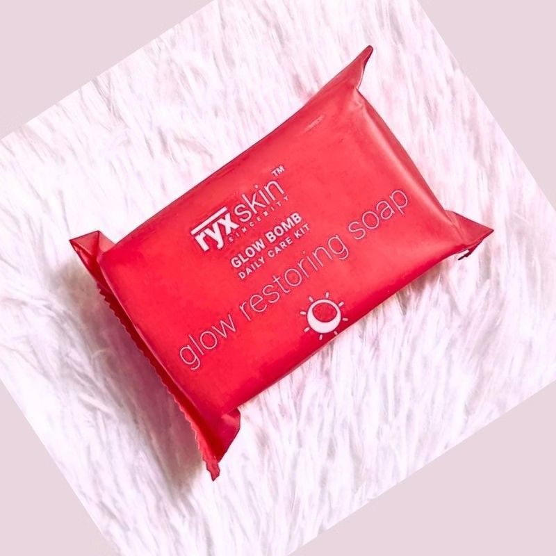 Ryx Skin Glow Restoring Soap (Category: Face Care) located in Manila. Submitted by jadrianzen (Listing ID 1464890591, Image 2). Description: How to Use? Make lather with your hands and water. Apply generously to the face and body. Rinse with water and pat dry. Gentle enough for daily use. Benefits: ✓Whitening ✓Glass Skin ✓Glowing Skin AUTHENTIC Ryx Skincerity GlowBOMB Advanced Exfoliating SOAP DIRECTIONS: Make lather with your hands and water. Ap