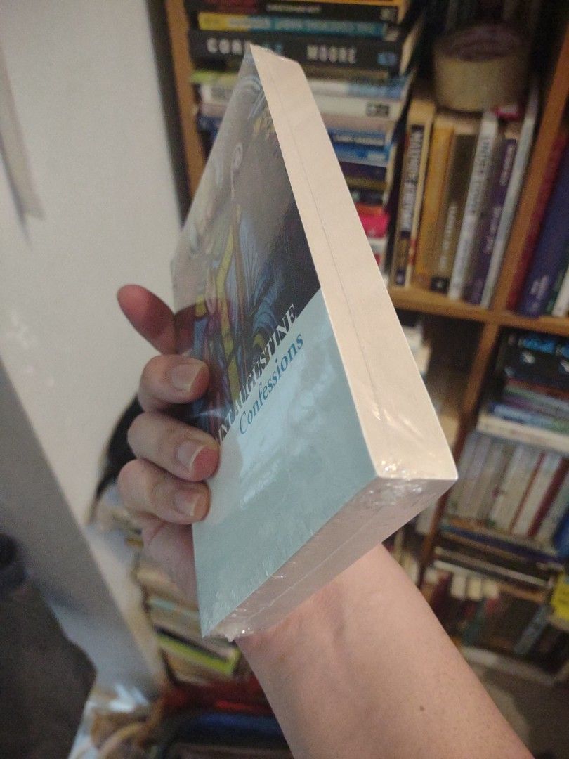 Saint Augustine Confessions Collins Classics paperback (Category: Storybooks) located in Manila. Submitted by preloved.christine (Listing ID 1464915117, Image 3). Description: - Title: Confessions by Saint Augustine - Publisher: Collins Classics - Format: Paperback - Condition: Brand new from Fully Booked, still sealed in original plastic wrapping - Cover Design: Colorful stained glass artwork - Ideal for: Philosophy and theology fans, collectors