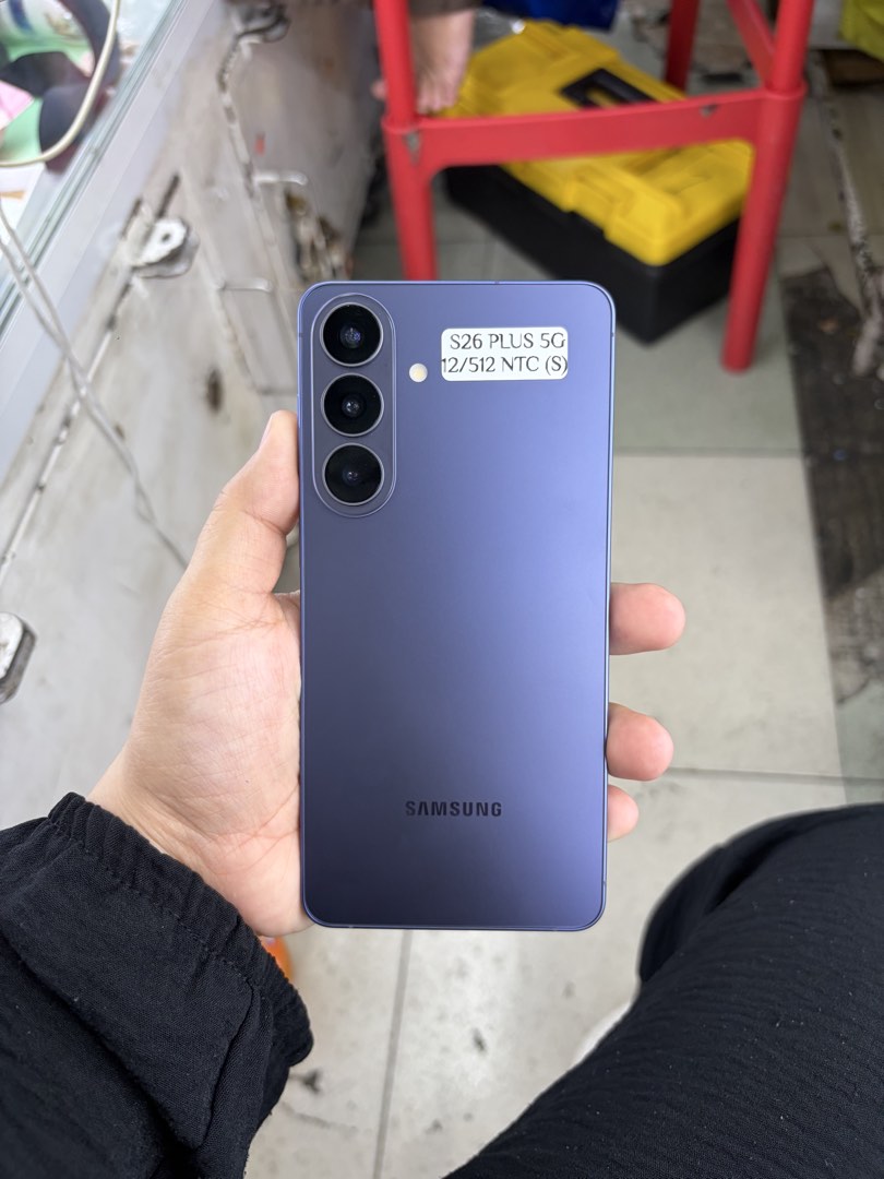 Samsung S26 Plus 5G 512gb Sim 1 Smartlocked NTC (Category: Samsung) located in San Juan City. Submitted by javedsgadgetshop (Listing ID 1464796252, Image 1). Description: WE BUY AND SELL SO PWEDE MAGBINTA OR SWAP ! INSTALLMENT OPTIONS : SPAY LATER / GGIVES / CREDIT CARD / SKYRO / HOMECREDIT (BRANDNEW) Quick Specs : 💵 Samsung S26+ 5G •512gb •NTC Variant •Good batt health •Sim 1 Smartlocked •95% Smoothness •No hidden issue | No Repaired •100% Auth