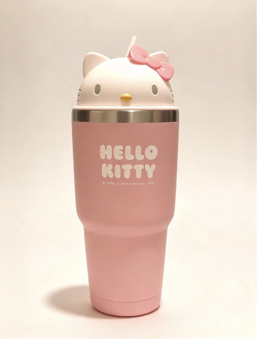 Sanrio taiwan hello kitty tumbler (Category: Water Bottles & Tumblers) located in Manila. Submitted by ka.samyang (Listing ID 1464967585, Image 1). Description: 900 ml With box and strastainless .