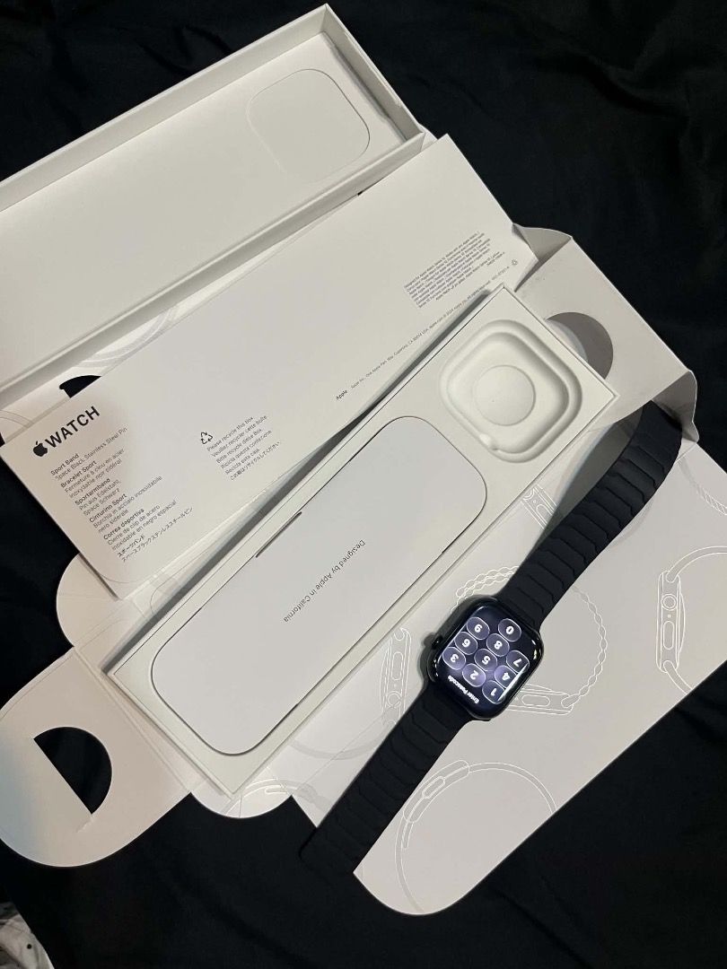 Series 10 (Category: Luxury Watches) located in Caloocan City. Submitted by freeriver-79bd71 (Listing ID 1464852960, Image 3). Description: - Brand/Model: Apple Watch Series 10 - Size/Color: 42mm, Jet Black - Strap: Space Black Sport Band - Condition: Excellent, complete with original box - Features: Sleek design, bright display, perfect for daily wear and fitness tracking.