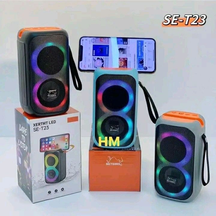 SE-T23 XERTMT LED Wireless Bluetooth Speaker (Category: Soundbars, Speakers & Amplifiers) located in Manila. Submitted by wisecat_f7c143 (Listing ID 1464968297, Image 1). Description: ABAILABLE!!! SE-T23 XERTMT LED Wireless Bluetooth Speaker PM ME COD TRU LALAMOVE.