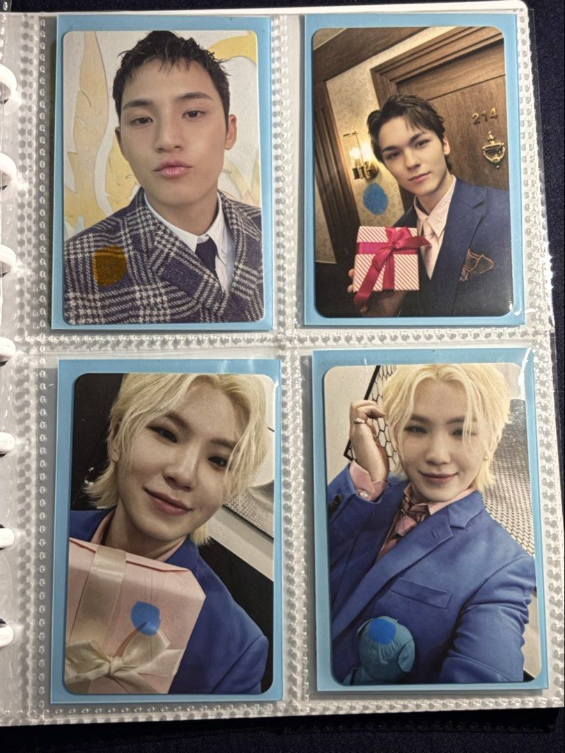 Seventeen photocard (Category: Looking For) located in Agdangan. Submitted by enbuy.355 (Listing ID 1464803105, Image 1). Description: 💙-80 💛-200 Mop:gcash Mod:J&T .