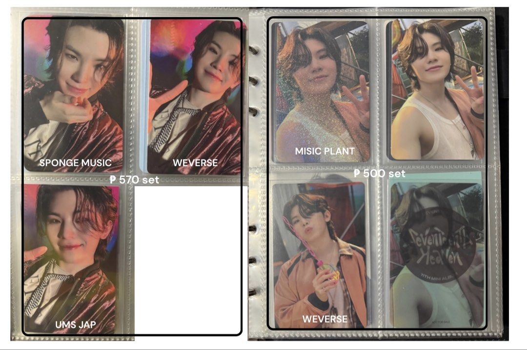 Seventeen Woozi Photocards POB LD Sets (Category: K-Wave Merchandise) located in Taguig. Submitted by jihooniesells (Listing ID 1464814131, Image 2). Description: - Includes YZY, lucky draws, and POB sets - Price on photo - 2 weeks DOP 20% nrdp (payo) - DM for specific sets, availability, or questions .
