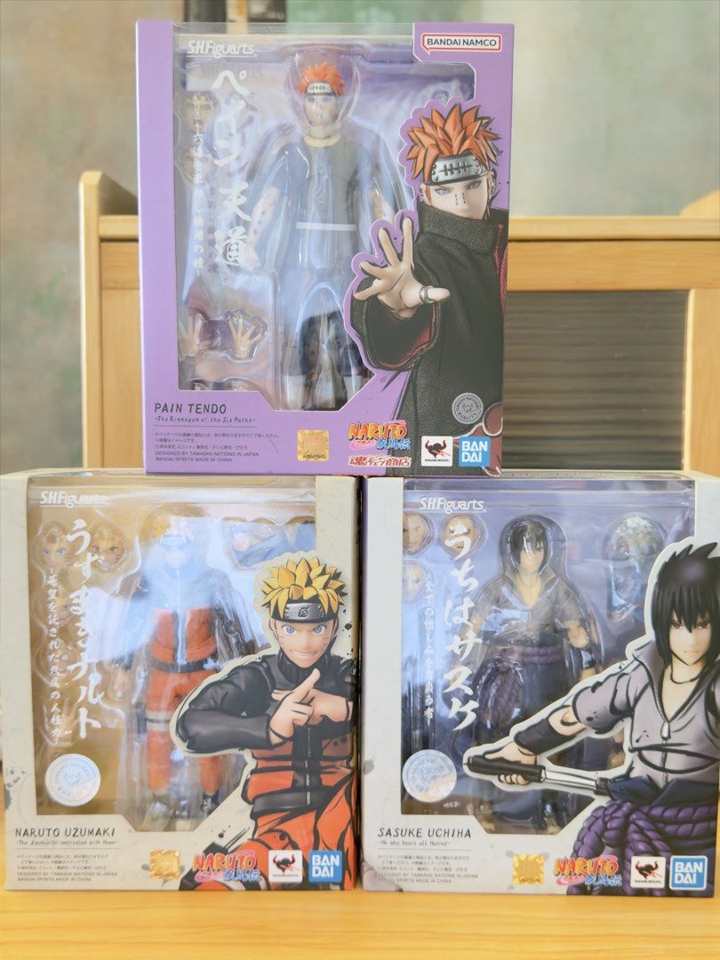 SHF Pain Naruto Sasuke (Category: Action & Battle Toys) located in Romblon. Submitted by chadish_magoy (Listing ID 1464810616, Image 1). Description: Set sale Php 10,000 All BIB and no issues Pain comes with brown box LBC COP (Payment 1st) JnT Loc: Romblon.