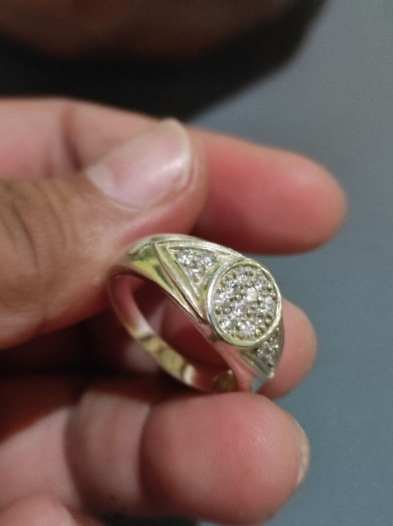 Silver 925 EStatement Ring with White Stones (Category: Rings) located in Cavite. Submitted by noblepenguin_6c8662 (Listing ID 1464859712, Image 1). Description: - Material/Finish: Heavy silver band with a clean, polished finish - Design: Evil-Eye design Round center pave cluster with sparkling side cryst - Style: Bold statement piece, versatile for daily wear or special occasions - Condition: Excellent, shiny, and well-maintained - Shipping: Fas