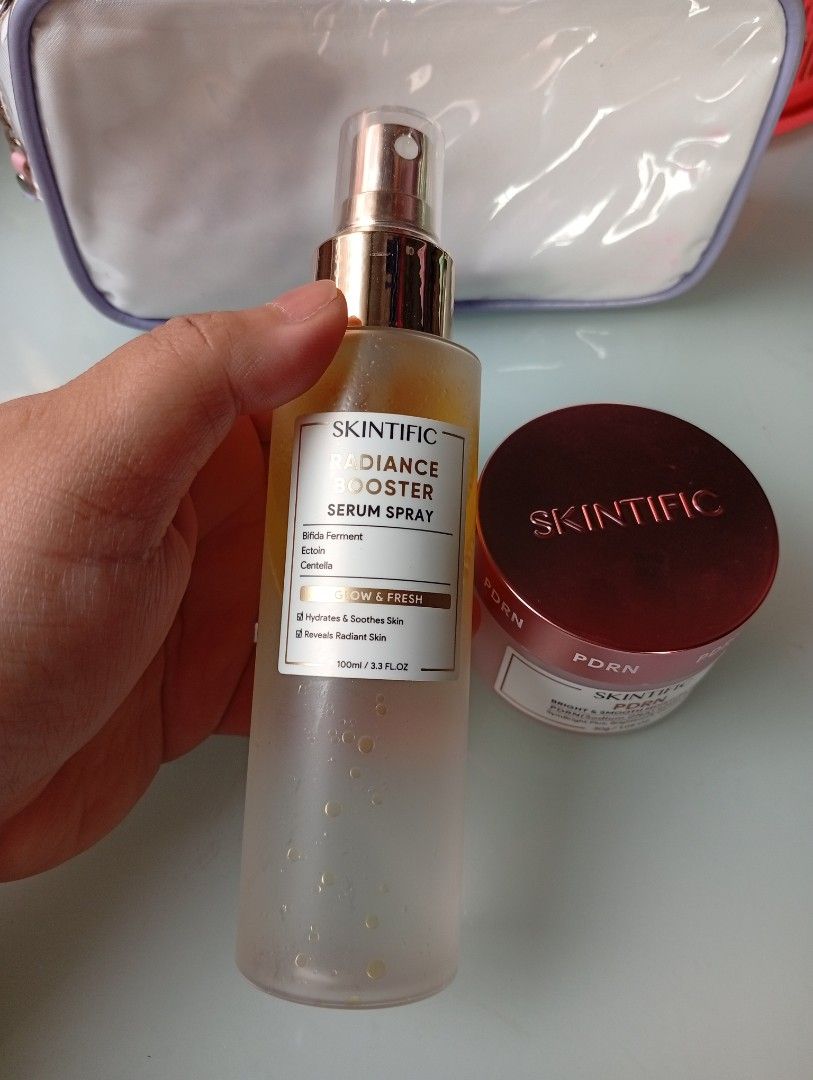Skintific spray and pdrn cream (Category: Face Care) located in Quezon City. Submitted by purple_haven (Listing ID 1464835328, Image 3). Description: skintific pdrn set serum spray 80% pdrn cream bnew.