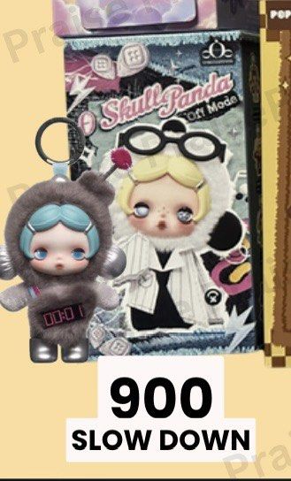 SKULLPANDA OFF MODE - SLOW DOWN (Category: Plushies & Soft Toys) located in Cavite. Submitted by yelishamukami01 (Listing ID 1464906984, Image 1). Description: Skullpanda off mode Pop Mart - Slow Down plush (sealed) - 🏷️₱ 900 Bought from pop now.