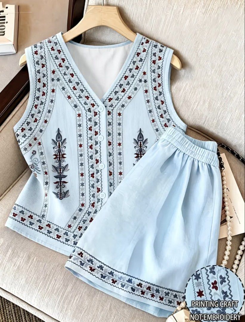 Sleveless vest and Shorts sets (Category: Sets or Coordinates) located in Manila. Submitted by signatureessentialsph (Listing ID 1464938592, Image 1). Description: Sleveless Vest and shorts Set Size: Xsmall-small Dm if interested 📩 Available Check out via Tiktok J&T Express Lalamove.