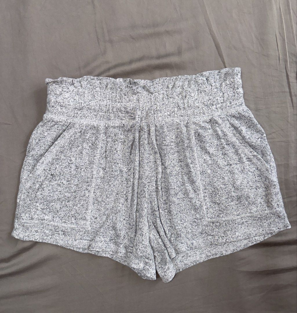 SO Lounge Life Short Grey (Category: Shorts) located in Santa Ana. Submitted by fatikilla (Listing ID 1464818445, Image 1). Description: - Brand/Style: SO grey marled lounge shorts - Size: Small - Waist: High paperbag style - Features: Convenient front pockets - Material: Super soft and cozy - Condition/Use: Perfect for lounging or sleeping.