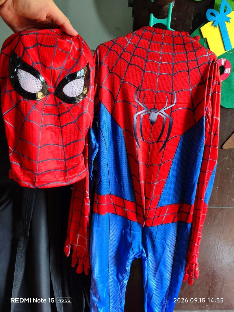 Spiderman Full Costume For Kids (Category: Babies & Kids Fashion) located in Caloocan City. Submitted by musical_instrument_shop (Listing ID 1464807674, Image 1). Description: Spiderman Costume For Baby and Kids 2 Yrs Old and Up Sizes Available Brand New 📍Price 1,200 👉Valenzuela City 👉Lalamove or LBC.
