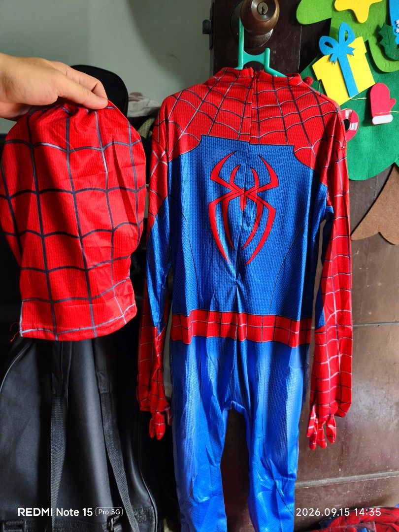 Spiderman Full Costume For Kids (Category: Babies & Kids Fashion) located in Caloocan City. Submitted by musical_instrument_shop (Listing ID 1464807674, Image 2). Description: Spiderman Costume For Baby and Kids 2 Yrs Old and Up Sizes Available Brand New 📍Price 1,200 👉Valenzuela City 👉Lalamove or LBC.