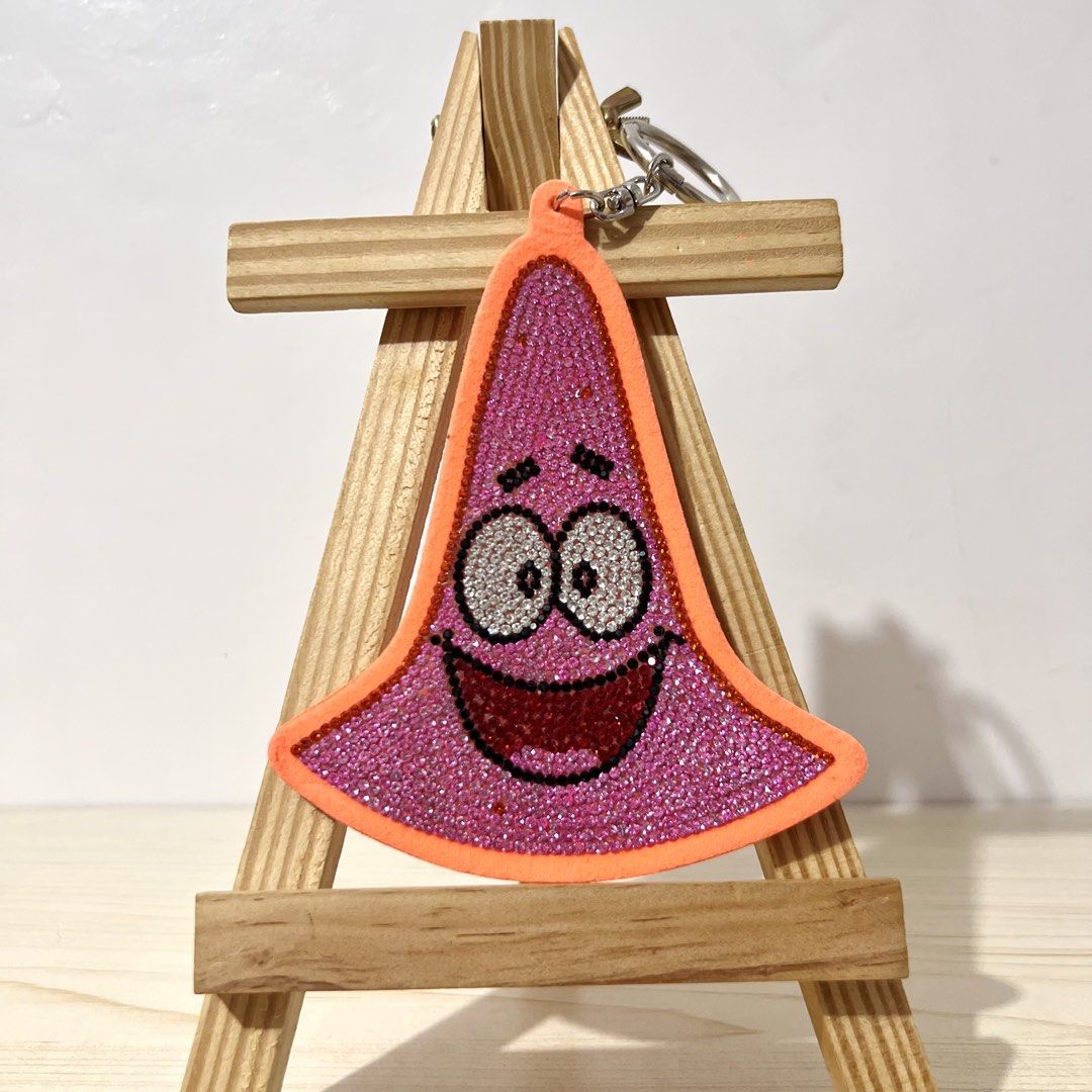 SpongeBob SquarePants Patrick Star Rhinestone Pouch Charm/Key Ring 12cm - Php 100 (Category: Character Goods) located in Davao. Submitted by pandorastoybox (Listing ID 1464872810, Image 1). Description: SpongeBob SquarePants Patrick Star Rhinestone Pouch Charm/Key Ring 12cm - Php 100.