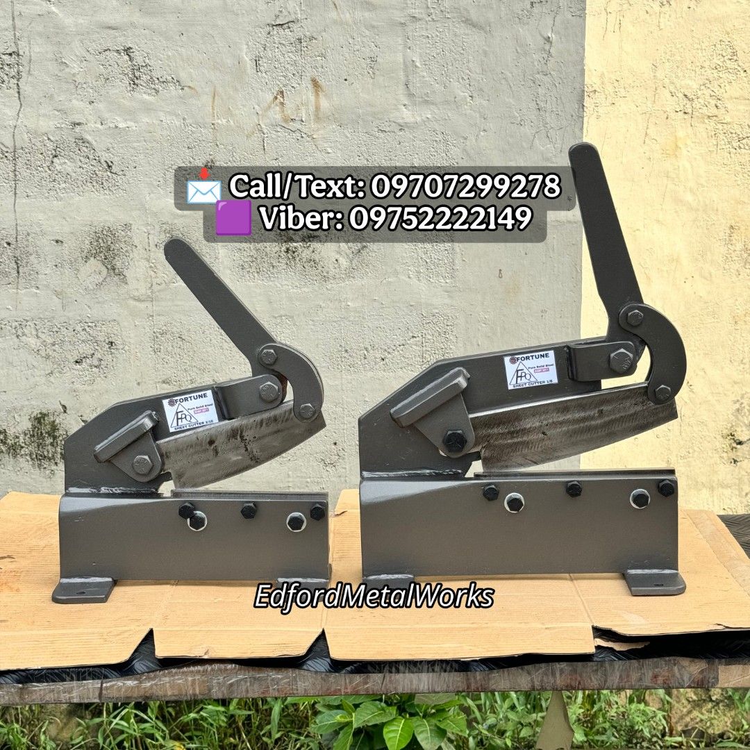 Steel Shear Cutter (Category: Construction Tools & Equipment) located in Manila. Submitted by jane_laurel (Listing ID 1464817003, Image 1). Description: 🔥 Sheet Cutter 🔥 Available Sizes: • 1.5mm • 2mm • 4mm ☑ Heavy Duty ☑ 8" - 12" Straight blade 📩 Please feel free to reach out for further information. 📍 Valenzuela City #EdfordMetalWorks.