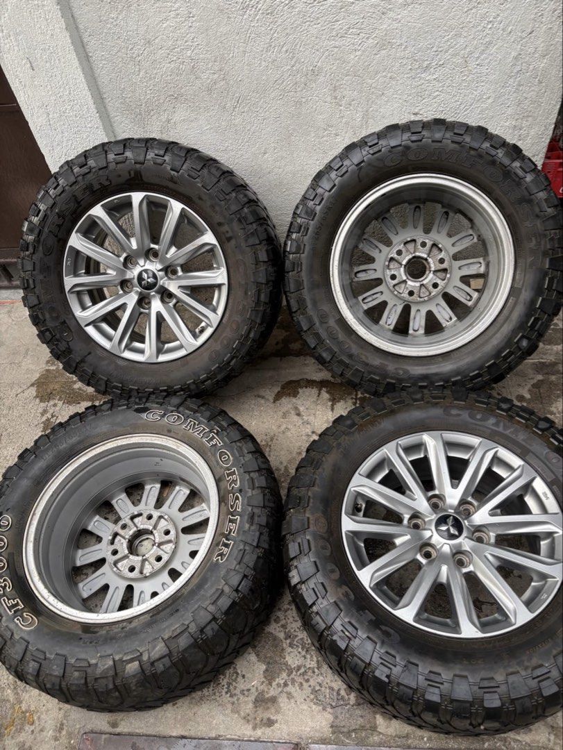 Strada 2017 mags and tires (Category: Mags and Tires) located in Manila. Submitted by lorenzours34034 (Listing ID 1464855848, Image 2). Description: Mitsubishi strada 2017 17s mags 265/65/17.