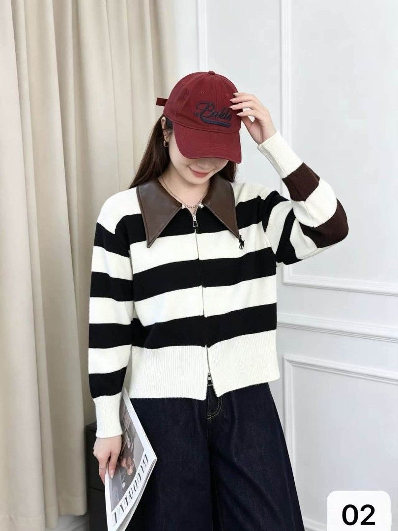 Stripe cardigan (Category: Longsleeves) located in Manila. Submitted by raredeer-4deb4e (Listing ID 1464775272, Image 3). Description: can fit upto xl.