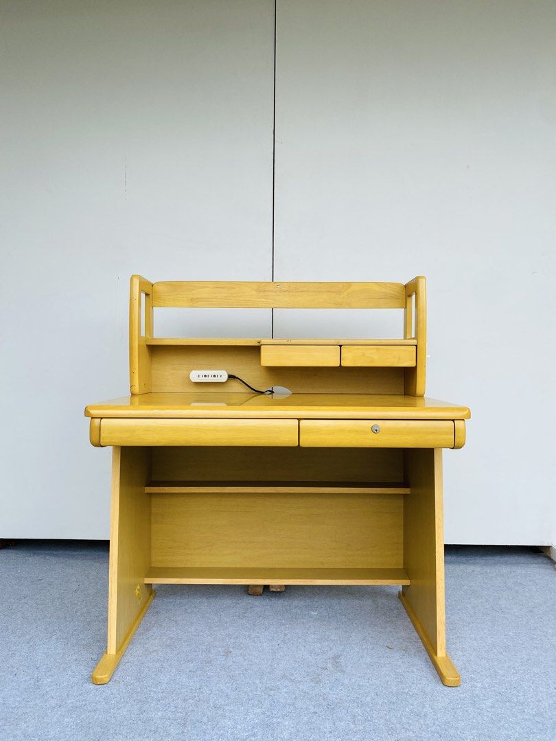 Study Table with Drawer key (Category: Tables & Sets) located in Manila. Submitted by elliefurnies31 (Listing ID 1464819017, Image 1). Description: "JAPAN SURPLUS" STUDY TABLE WITH DRAWER KEY SIZE: 40L" x 27W" x 30-44H" inches (AS-IS ITEM) IN GOOD CONDITION.
