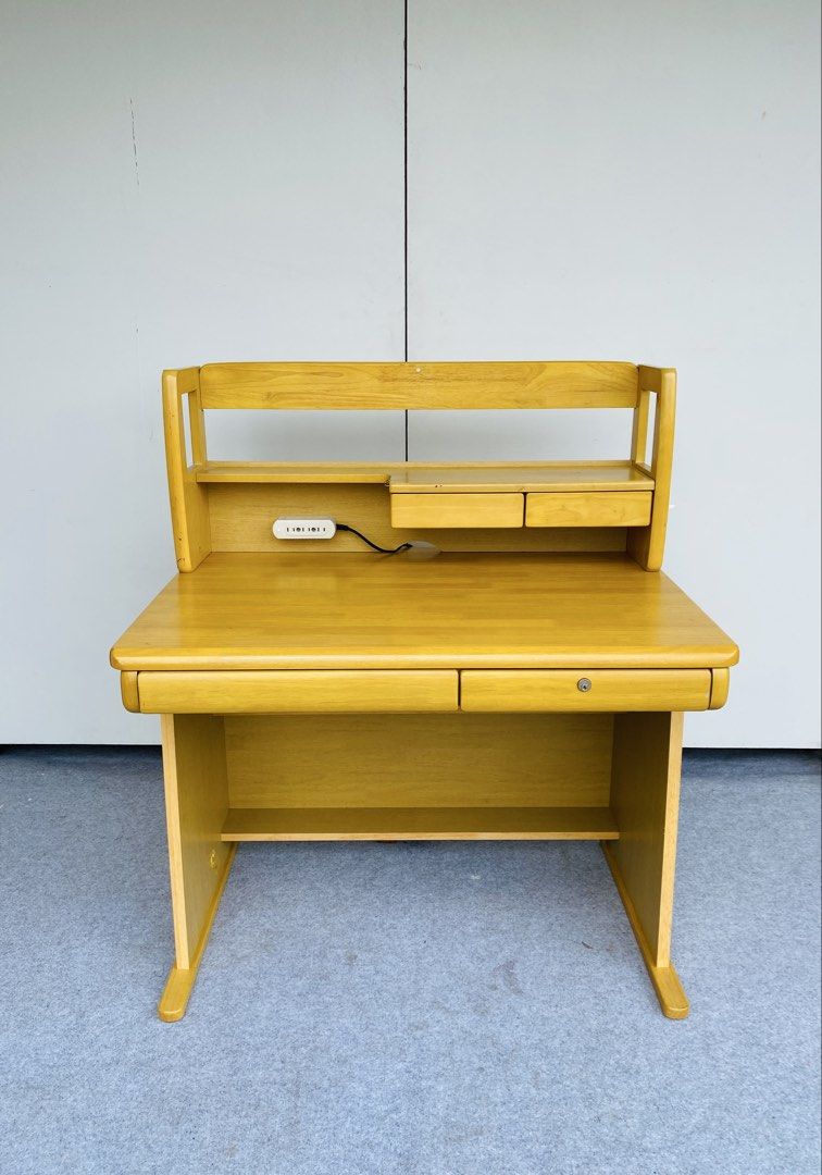 Study Table with Drawer key (Category: Tables & Sets) located in Manila. Submitted by elliefurnies31 (Listing ID 1464819017, Image 2). Description: "JAPAN SURPLUS" STUDY TABLE WITH DRAWER KEY SIZE: 40L" x 27W" x 30-44H" inches (AS-IS ITEM) IN GOOD CONDITION.