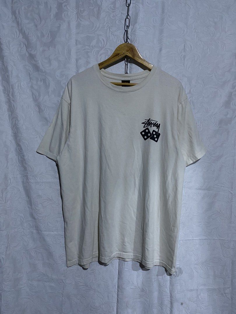 STUSSY DICE LASER PRINT (Category: Tshirts & Polo Shirts ) located in Banga. Submitted by thriftingwithher (Listing ID 1464926198, Image 2). Description: 📌 STUSSY DICE LASER PRINT💎 (SOBRANG GANDA NETO SA PERSONAL❤️‍🔥) ◾DIMES: WIDTH 24 X LENGTH 30✨ ◾COMPLETE TAGS✨ ◾ISSUE: NONE✨ ◾COLOR RATE: 9.5/10✨ ◾EXCELLENT CONDITION✅.