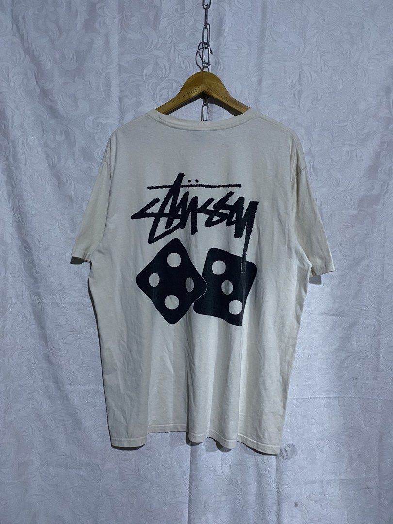STUSSY DICE LASER PRINT (Category: Tshirts & Polo Shirts ) located in Banga. Submitted by thriftingwithher (Listing ID 1464926198, Image 1). Description: 📌 STUSSY DICE LASER PRINT💎 (SOBRANG GANDA NETO SA PERSONAL❤️‍🔥) ◾DIMES: WIDTH 24 X LENGTH 30✨ ◾COMPLETE TAGS✨ ◾ISSUE: NONE✨ ◾COLOR RATE: 9.5/10✨ ◾EXCELLENT CONDITION✅.