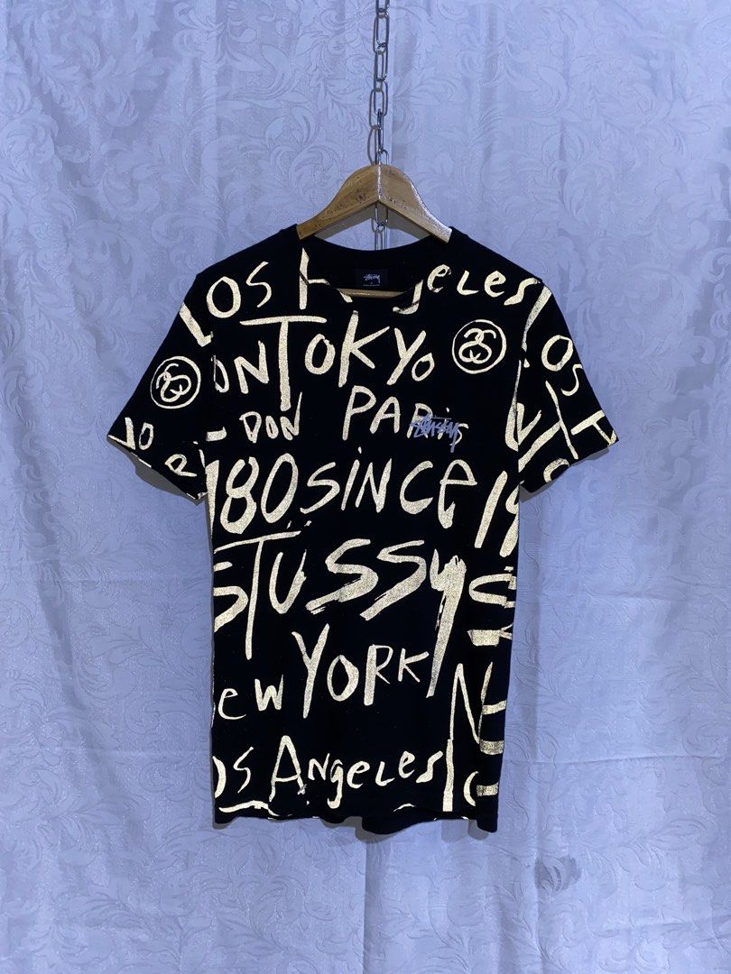 STUSSY REFLECTORIZED AOP (Category: Tshirts & Polo Shirts ) located in Banga. Submitted by thriftingwithher (Listing ID 1464928581, Image 1). Description: 🛒𝗠𝗜𝗡𝗘 : ₱1100(AUTOMATICALLY YOURS!)✅ 📌 STUSSY REFLECTORIZED AOP💎 (SOBRANG GANDA NETO SA PERSONAL❤️‍🔥) ◾DIMES: WIDTH 20 X LENGTH 27✨ ◾COMPLETE TAGS✨ ◾ISSUE: MINIMAL HAIRLINES✨ ◾COLOR RATE: 9.8/10✨ ◾EXCELLENT CONDITION✅.
