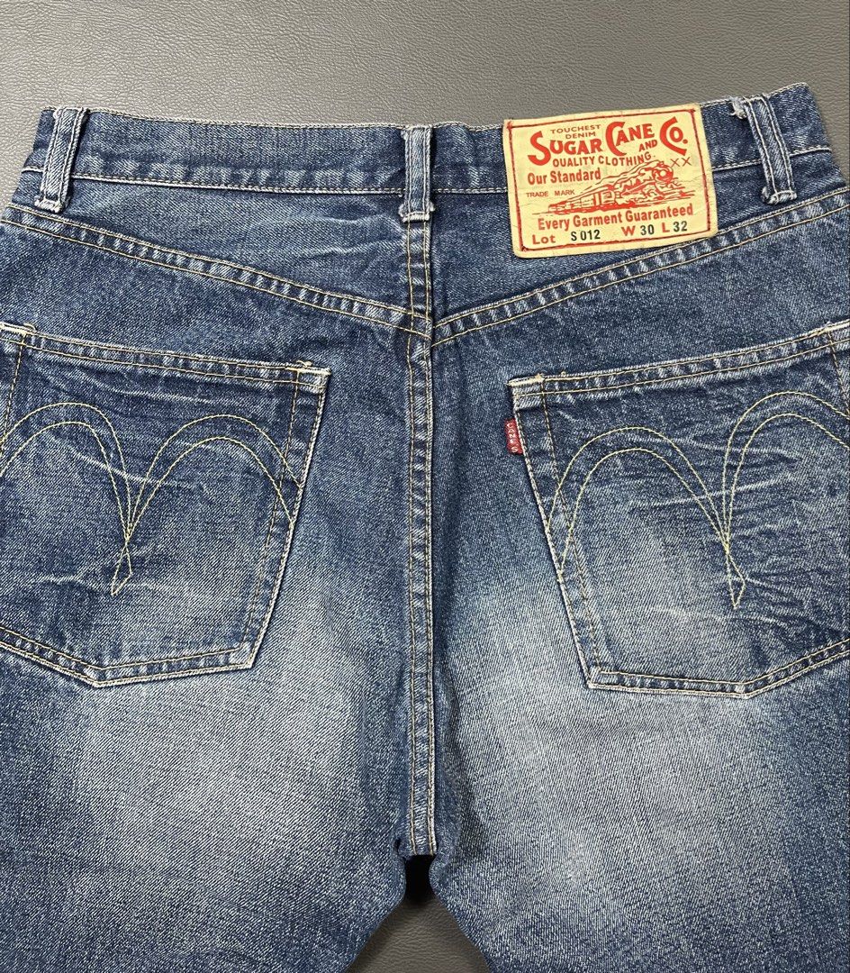Sugar Cane & Co. S012 Denim Jeans (Category: Jeans) located in Caloocan City. Submitted by dapreluv (Listing ID 1464926739, Image 1). Description: SugarCane S012 Jeans Width: 32” Front Rise: 11” Thigh: 12” Knee: 9.5” Inseam: 29” Leg opening: 8.5” Length: 40” .