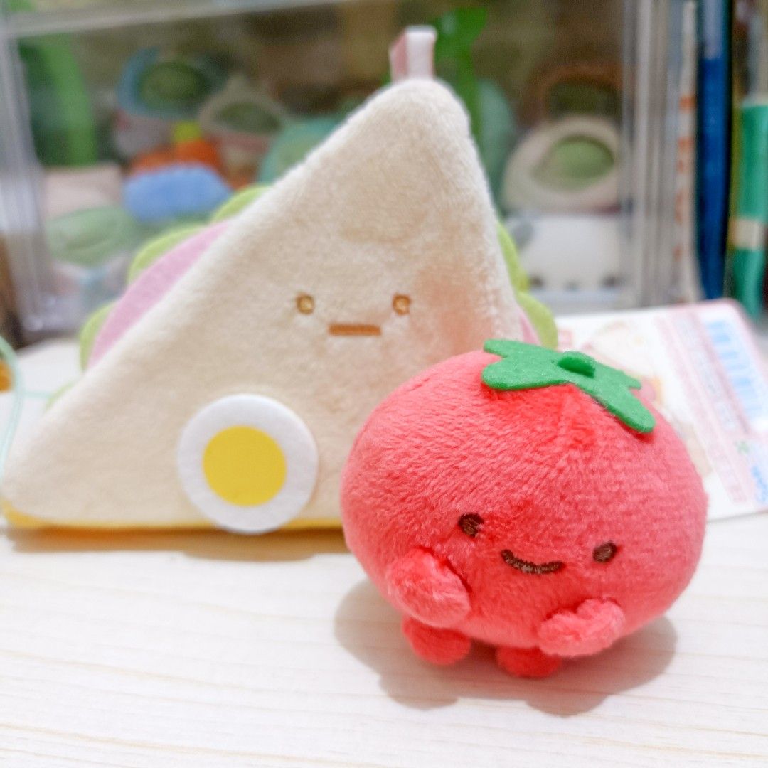 Sumikko Gurashi Tomato Tenori Set (Category: Plushies & Soft Toys) located in Mandaluyong City. Submitted by elle_ssiii (Listing ID 1464786609, Image 1). Description: Buy Out - 3500 Authentic Hard to find Brand New with Tag.