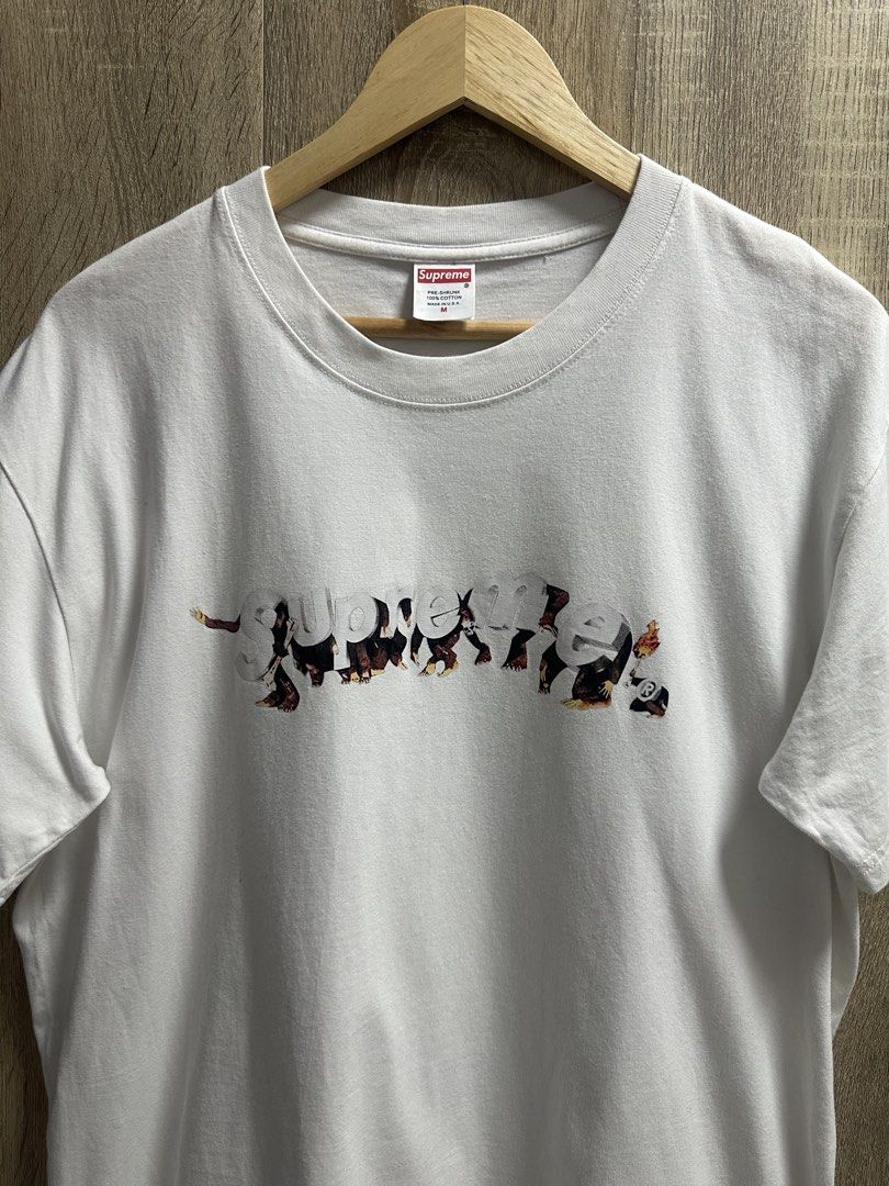Supreme Apes Tee (Category: Tshirts & Polo Shirts ) located in Cavite. Submitted by PRIVATE.Selection (Listing ID 1464808928, Image 3). Description: Supreme Apes Tee Size M fits L W- 22 L- 28 Good as new .