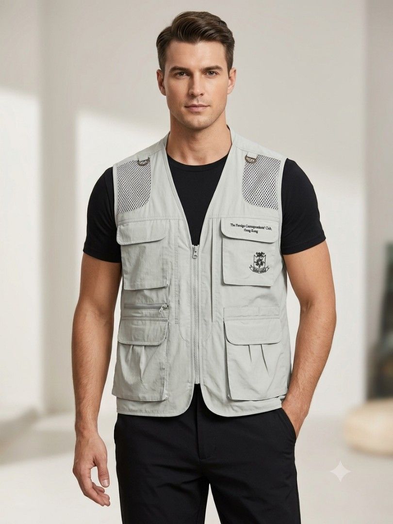 TACTICAL REVERSIBLE UTILITY VEST (Category: Coats, Jackets and Outerwear) located in Pagsanjan. Submitted by thriftyclothes33 (Listing ID 1464840209, Image 2). Description: TACTICAL REVERSIBLE UTILITY VEST 🦺🔥 💰 ₱580 + SF ✨ Reversible design ✨ Multi-pocket utility style ✨ Multiple cargo & zip pockets ✨ Lightweight & breathable ✨ Mesh panels for ventilation ✨ Great for outdoor & tactical styling 🏷️ Medium on tag 📏 Width 22" • Length 30" 📦 Fro