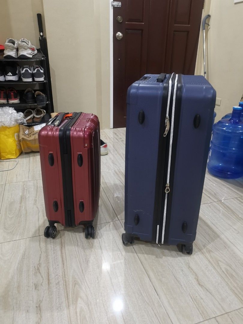 Take all suitcase (Category: Luggage) located in Davao. Submitted by jaylim1620 (Listing ID 1464879276, Image 3). Description: Selling my suitcase that bought from japan. The red suitcase brand is Varnic and the blue one is brandless. Bought it from japan and ginamit lang para lagyan ng pasalubong pauwi ng pinas. Selling it both for 3,500..