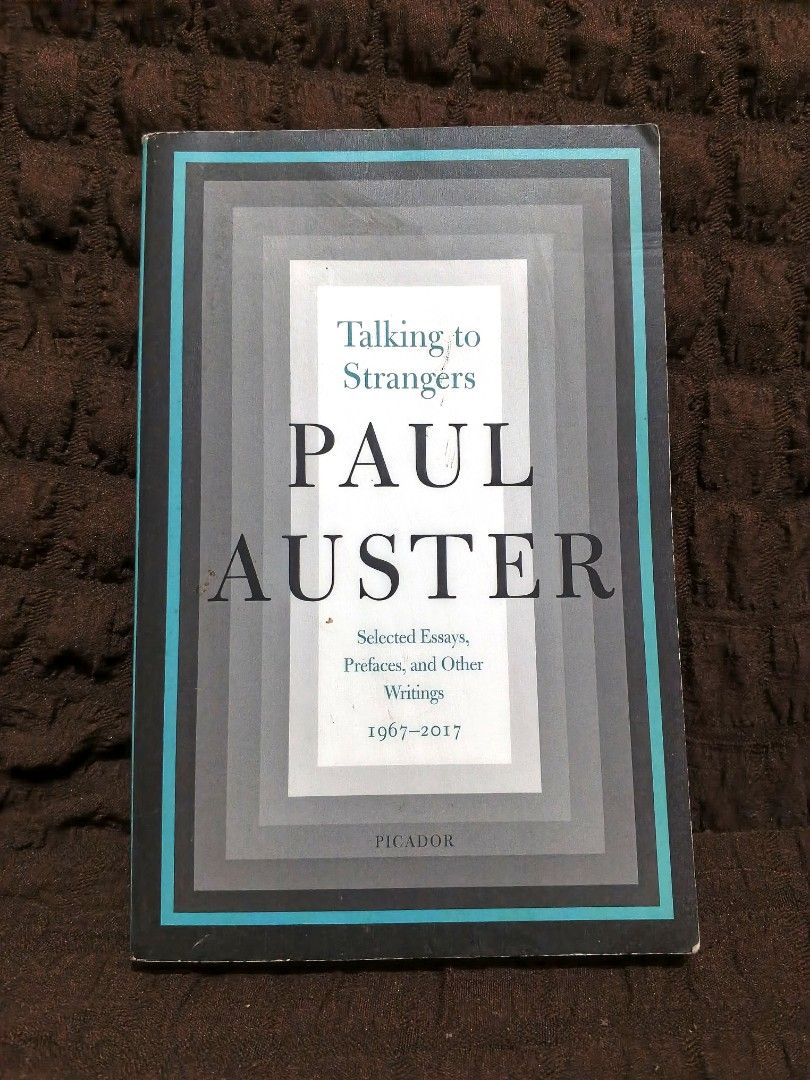 Talking to Strangers by Paul Auster (Preloved) (Category: Storybooks) located in General Santos City (Dadiangas). Submitted by kyueu2 (Listing ID 1464865680, Image 1). Description: bought at big bad wolf 🐺.