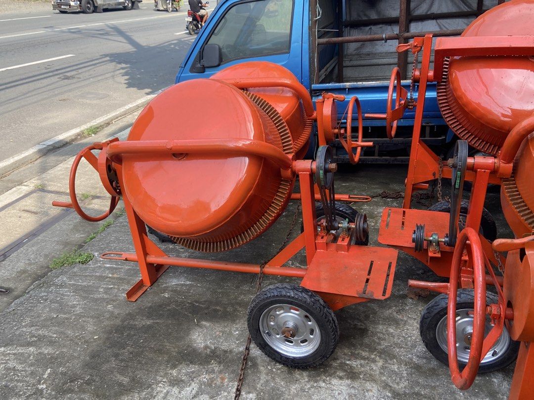 T-FRAME ONE BAGGER CEMENT MIXER (Category: Construction Tools & Equipment) located in San Pablo. Submitted by justineange628 (Listing ID 1464775426, Image 1). Description: Restock‼️ Restock‼️ Restock‼️ 📢One-Bagger Cement Mixer Bundles‼️ 🔴T-Frame reduction type with 7.5 Gas Engine Plus Freebies‼️ Option A. Wheel Barrow Option B. Portable Concrete Vibrator Option C. Impact Drill & Angle Grinder Also available in our store‼️ 🔴Light Construction E