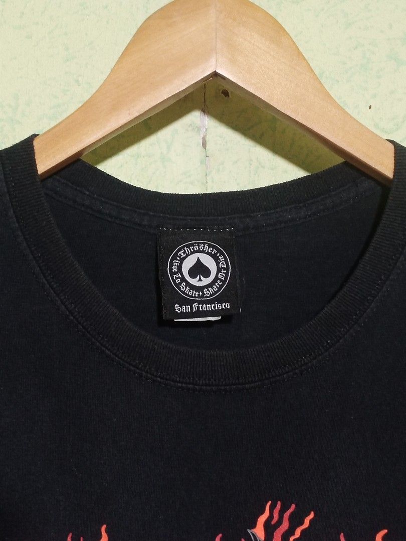 THRASHER (Category: Tshirts & Polo Shirts ) located in Catbalogan. Submitted by thriftwthbart (Listing ID 1464891972, Image 3). Description: Ready to wear dimes: 21x29 cr: 9/10 issue: minimal hairline.