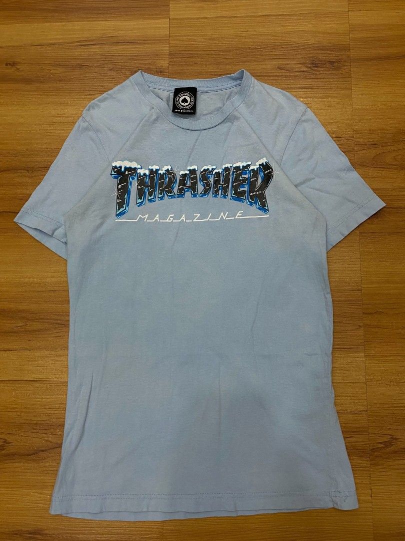 Thrasher Tshirt (Category: Tshirts & Polo Shirts ) located in Cavite. Submitted by six_thrift.ph (Listing ID 1464894080, Image 1). Description: 17x26.5 Flaws: Deo stain 450 + sf Dasmariñas Cavite.