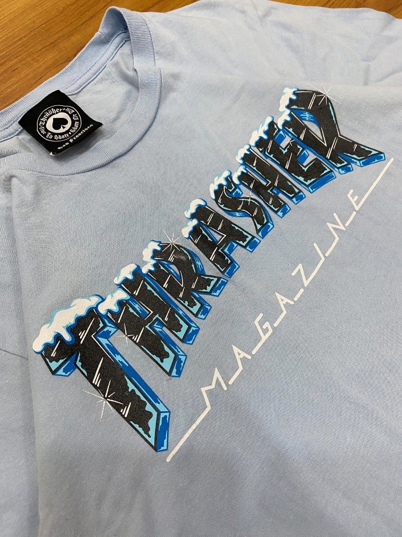 Thrasher Tshirt (Category: Tshirts & Polo Shirts ) located in Cavite. Submitted by six_thrift.ph (Listing ID 1464894080, Image 2). Description: 17x26.5 Flaws: Deo stain 450 + sf Dasmariñas Cavite.