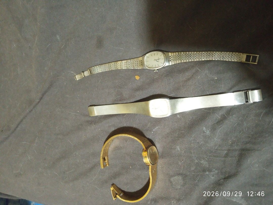Tissot and Enicar (Category: Luxury Watches) located in Bacoor. Submitted by hahaziah (Listing ID 1464854410, Image 2). Description: one Enicar watch is gold plated, LAHAT ay self winding ..