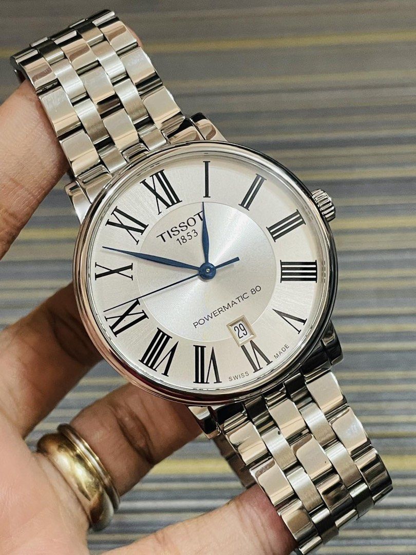 Tissot Carson Premium Powermatic 80 Automatic Watch (Category: Men's Watches) located in Paranaque City. Submitted by robertsoon.08 (Listing ID 1464828753, Image 2). Description: Tissot Carson Premium Powermatic 80 Swiss Automatic Movement 40mm case size Fits up to 7.5 inches wrist only no extra Good running condition Preloved used watch Authentic/Original Complete with box and card.