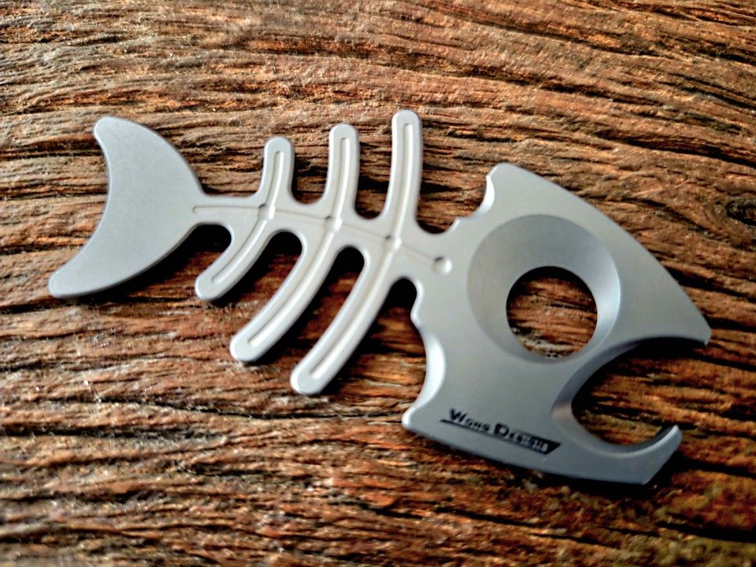 Titanium Fish Bone Bottle Opener (Category: Home Improvement Tools & Accessories) located in Marikina City. Submitted by knifeandtoolphilippines (Listing ID 1464829359, Image 2). Description: Fixed Price No Trades.