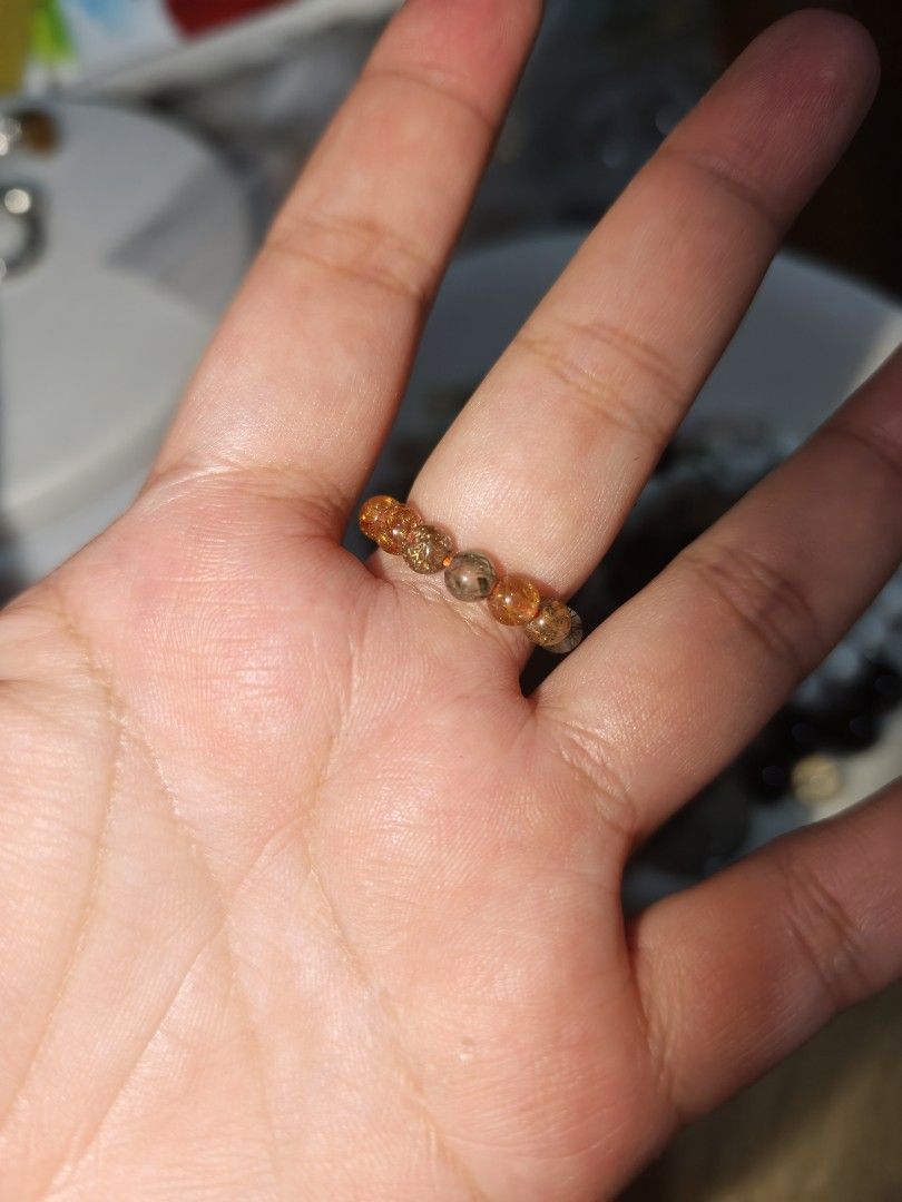 Titanium Gold Rutilated Pixu Ring Customized (Category: Rings) located in Quezon City. Submitted by piaoliangcollections.ph (Listing ID 1464948790, Image 3). Description: This is a high quality customized ring, can wear size 7 only. only one piece. Attracts Money. Grab it now..
