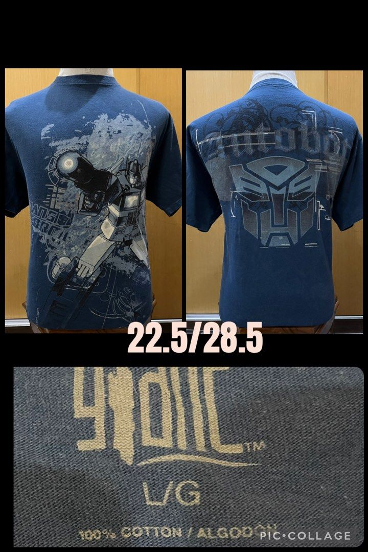 TRANSFORMERS (Category: Tshirts & Polo Shirts) located in Seremban. Submitted by imagurlilu (Listing ID 1464775556, Image 1). Description: ♥️TRANSFORMERS♥️ 🖤Size : Pit:22.5” / Lenght :28.5” 🖤 Tag : PRINTED GIANT ( Tag size L) 🖤 Made in : MEXICO 🖤 Fabric : 💯COTTON 🖤 Color : BLUE 🖤Stitch : DOUBLE ⬆️⬇️ 🖤 SIDEBONE : NO 🖤 Condition : 9/10 🖤 Defect / hole : ❌ 🖤 Graphic : STILL LOOK GOOD 🖤 Copyright / Trademark : 🚗 : COD SEREMBAN2 📝 : COLO